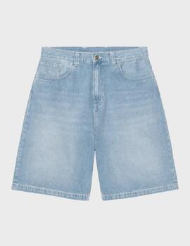 Pantalon Carhartt WIP Brandon Short Blue Light Tru