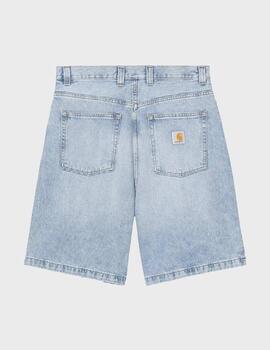 Pantalón Carhatt WIP Brandon Short Blue Heavy Worn