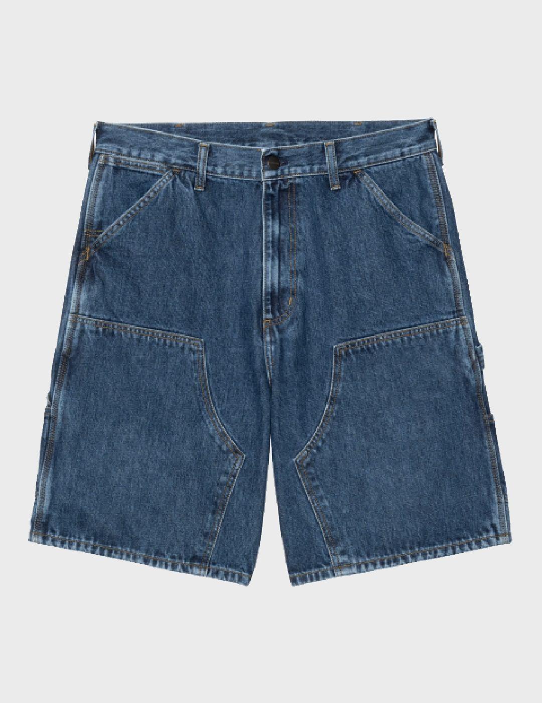 Pantalón Carhartt WIP Double Knee Short Blue Stone