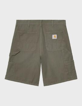 Pantalón Carhartt WIP Double Knee Short Leaf Stone