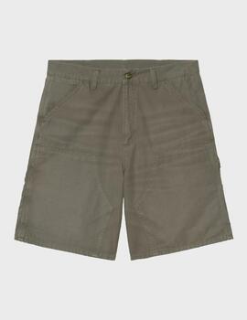 Pantalón Carhartt WIP Double Knee Short Leaf Stone