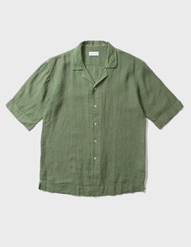 Camisa Edmmond Studios Linen Short Sleeve Plain Kh
