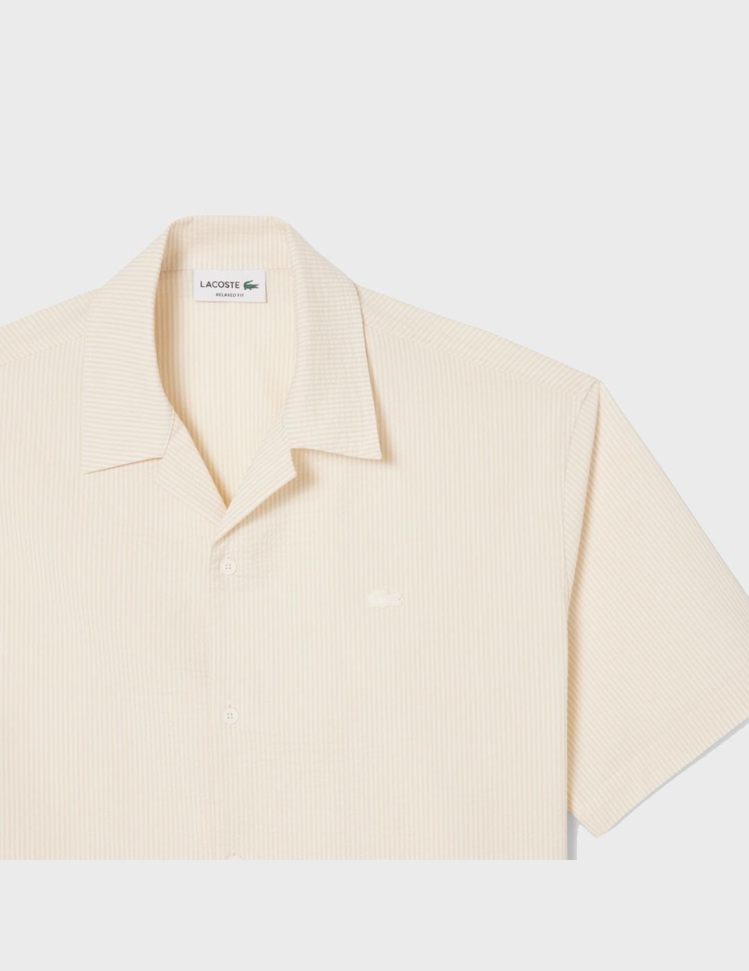 Camisa Lacoste CH2355 00 FM0 Farine/Natural Clair