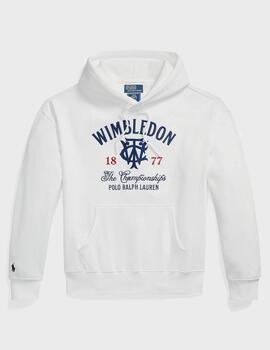 Sudadera Polo Ralph Lauren M Wimb PO Hoodie M1 Wht