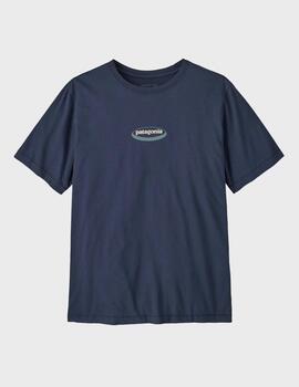 Camiseta Patagonia M´s 95 Oval Logo New Navy