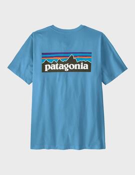 Camiseta Patagonia M's P-6 Logo T-shirt Shore Blue