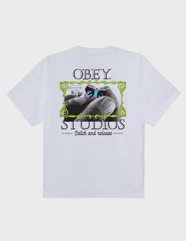 Camiseta Obey Catch and Release White