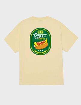 Camiseta Obey Absolutely absurd Pale yellow