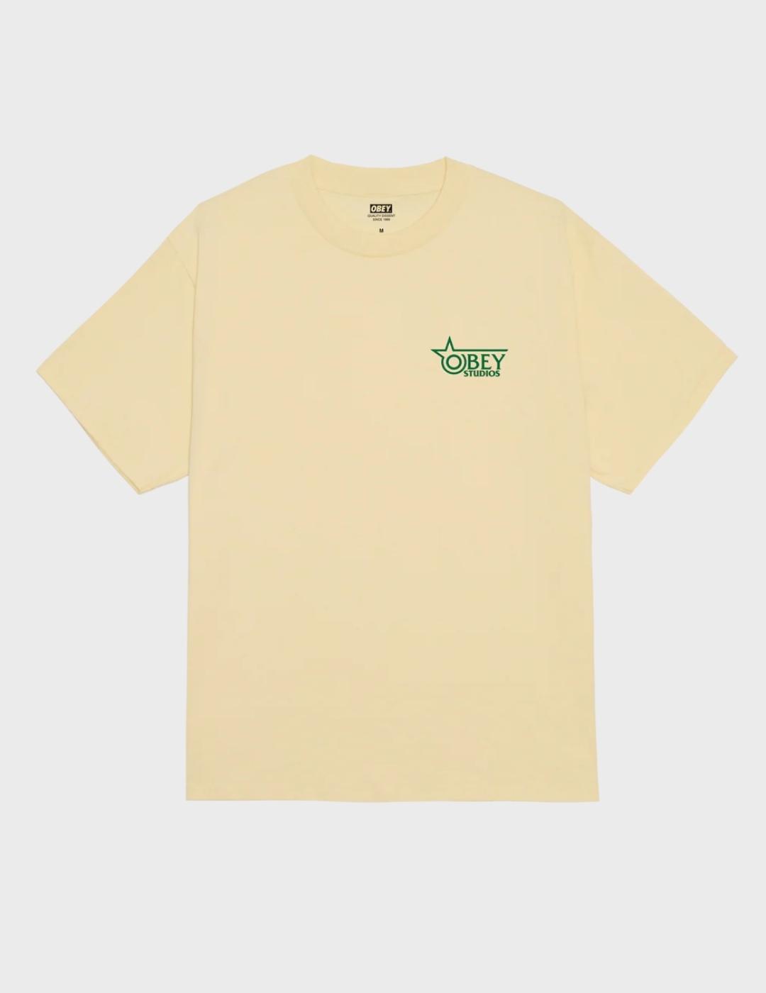 Camiseta Obey Absolutely absurd Pale yellow