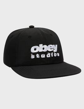Gorra Obey dance studio Nylon 6 panel Black