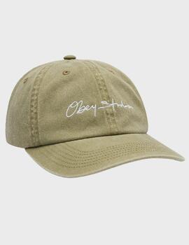 Gorra Obey Pigment Signature 6 pnl strbk Pgmnt Khk