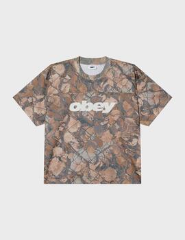 Camiseta Obey Practice Jersey SS Fence Camo