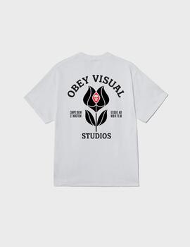 Camiseta Obey Visual Studios Flower White