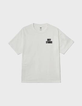 Camiseta Obey Stamped Pigment Vintage White