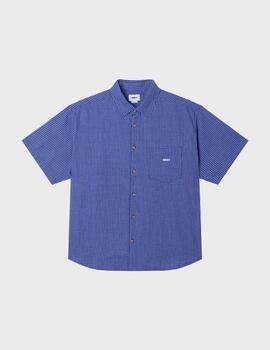 Camisa Obey Bigwig Frank Woven Surf Blue Multi