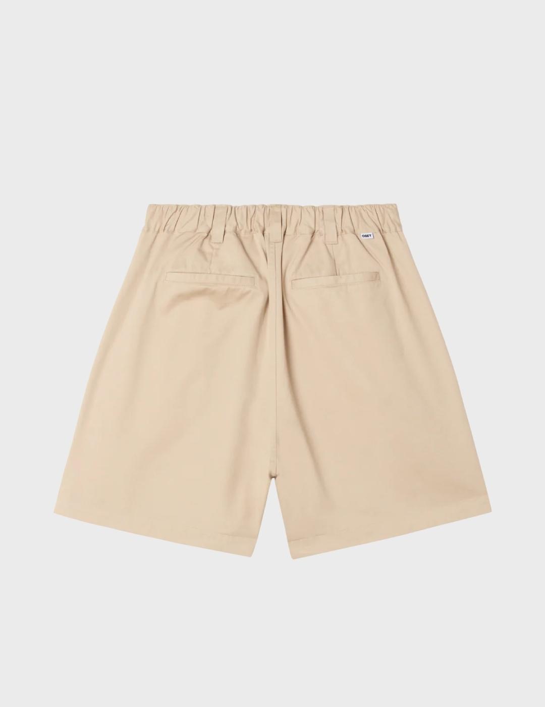 Pantalón Obey Foster Pleated Short Cement
