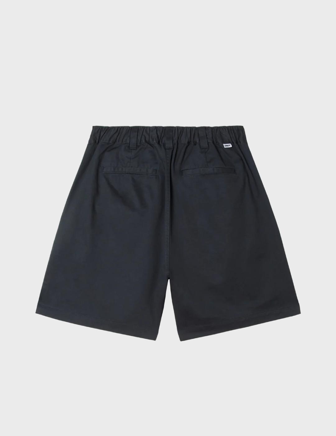 Pantalón Obey Foster Pleated Short Black