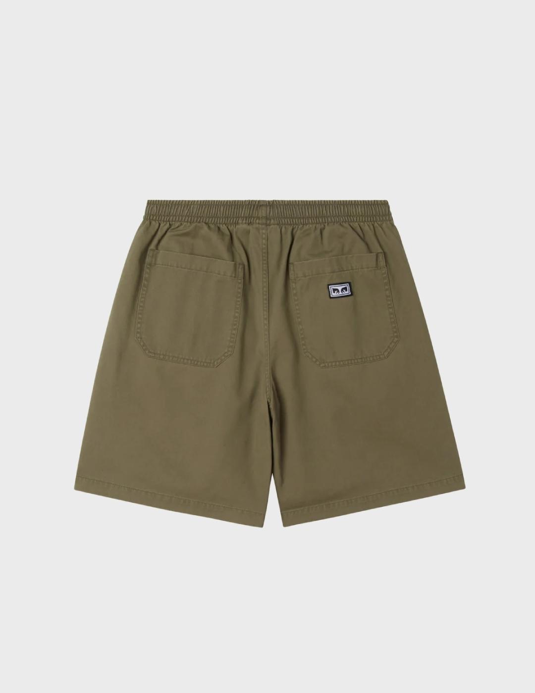 Pantalón Obey Theo Easy Short Smokey Olive Faded W