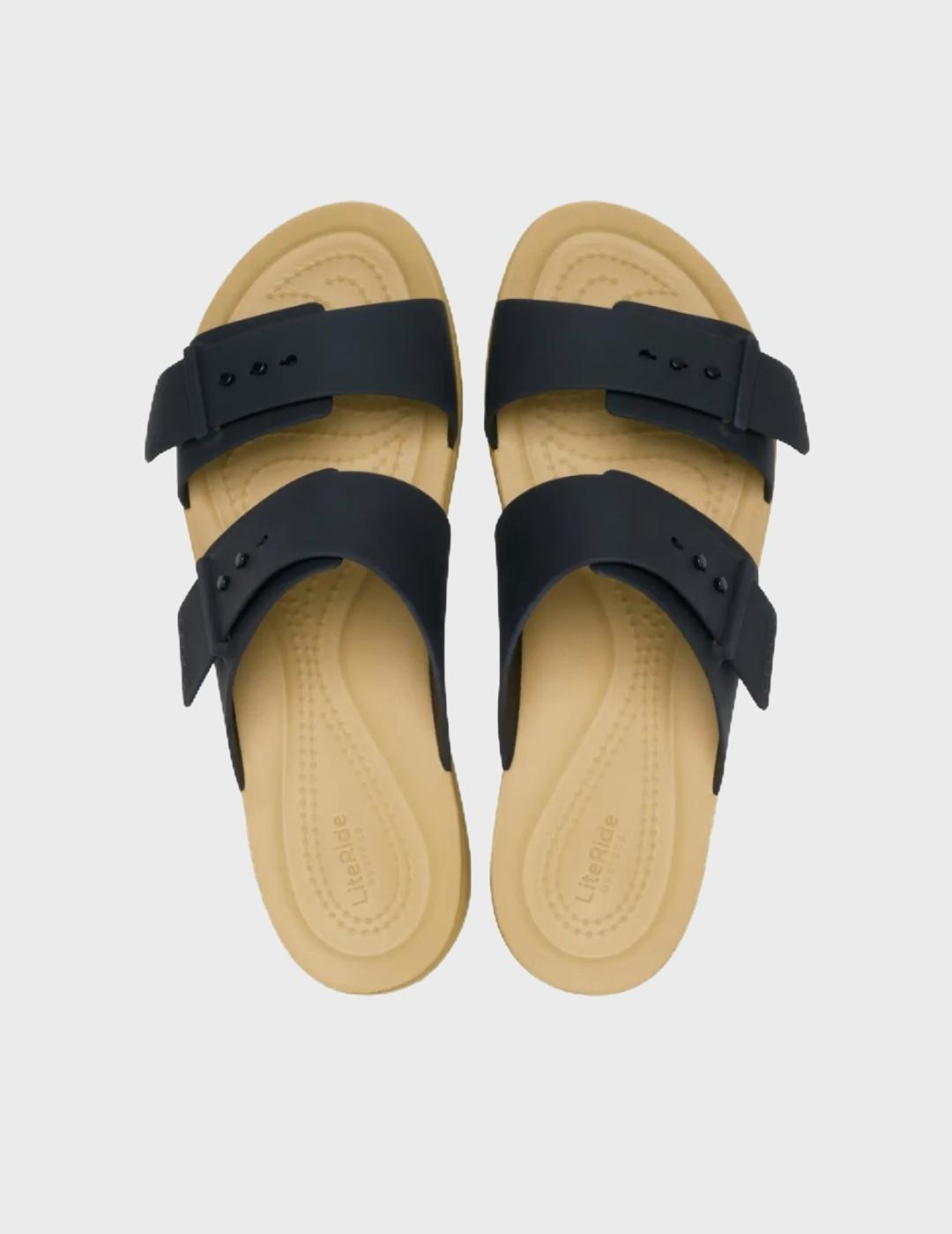 Sandalias Crocs Brooklyn Buckle low low Black/Tan