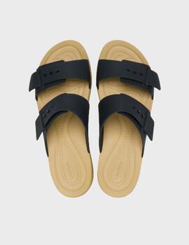 Sandalias Crocs Brooklyn Buckle low low Black/Tan