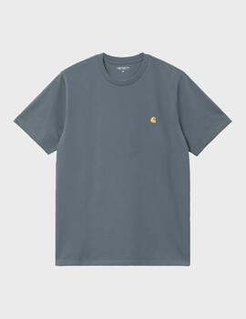Camiseta Carhartt WIP Chase T-shirt Cozy Blue