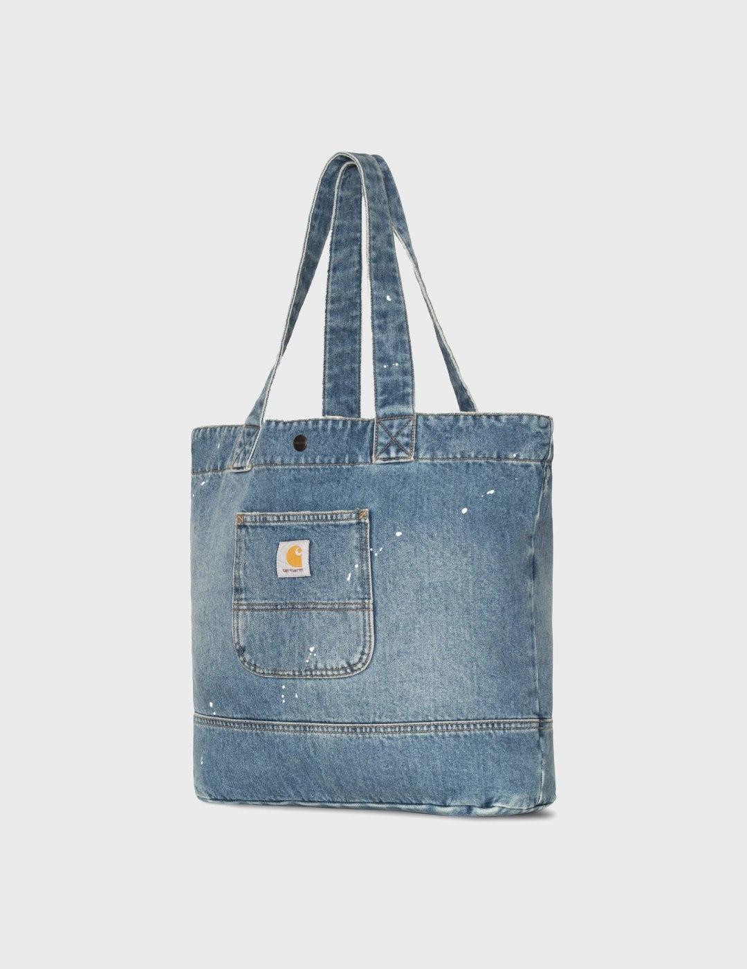 Bolso Carhartt WIP Denim Tote Blue Destroy Wash