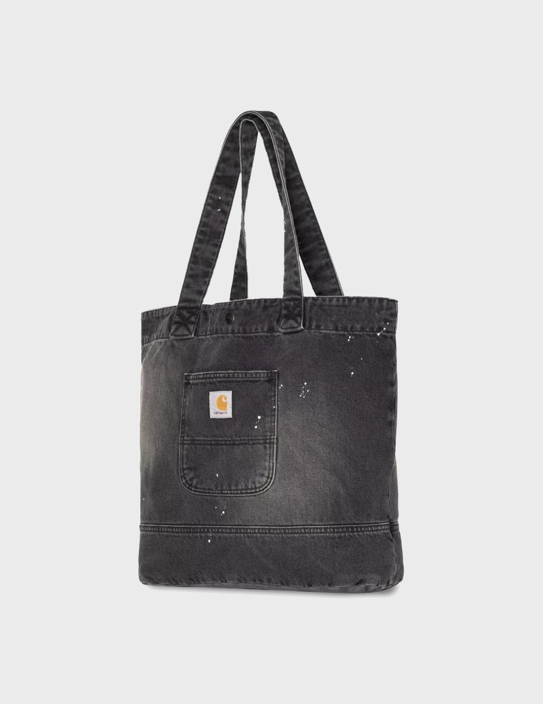 Bolso Carhartt WIP Denim Tote Black Destroy Wash