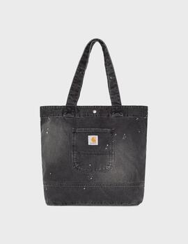 Bolso Carhartt WIP Denim Tote Black Destroy Wash