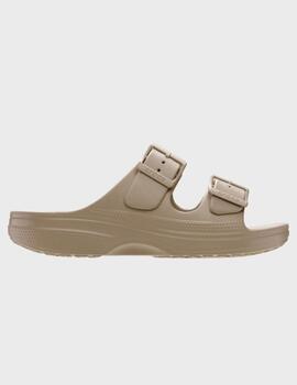 Zuecos Crocs Classics Saturday Sandal W Taupe