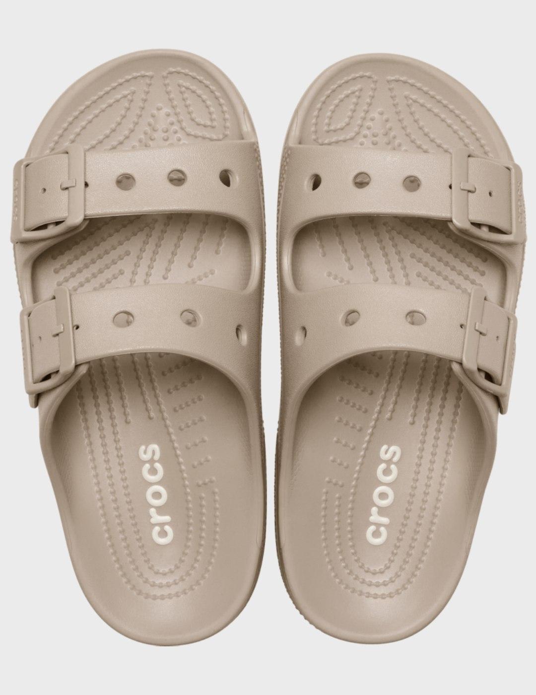 Zuecos Crocs Classics Saturday Sandal W Taupe