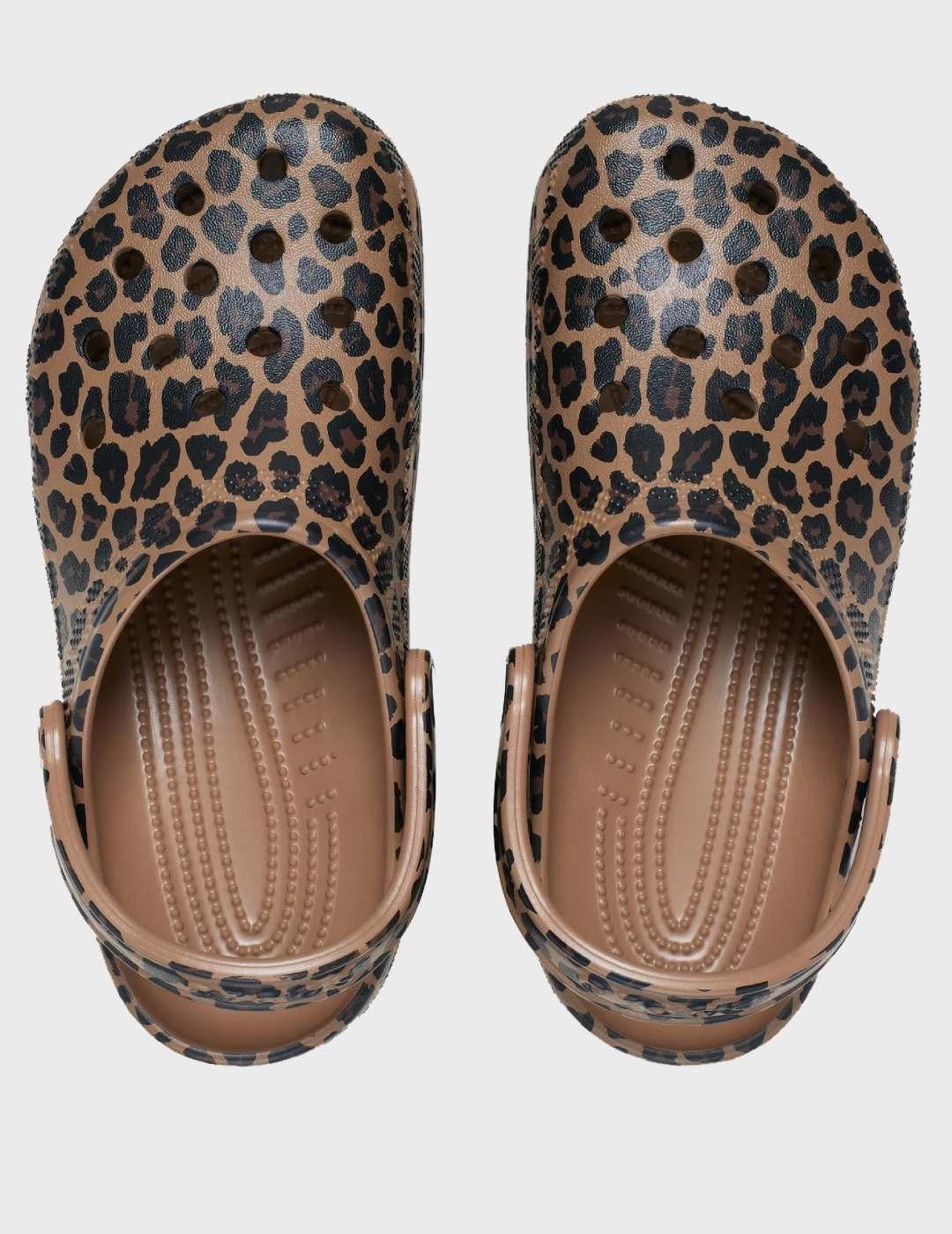Zuecos Crocs Classic Animal Clog U Leopard