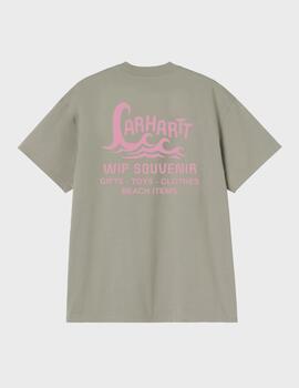 Camiseta Carhartt WIP S/S Waves Shady Green