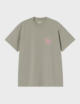 Camiseta Carhartt WIP S/S Waves Shady Green