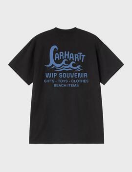 Camiseta Carhartt WIP S/S Waves T-Shirt Black