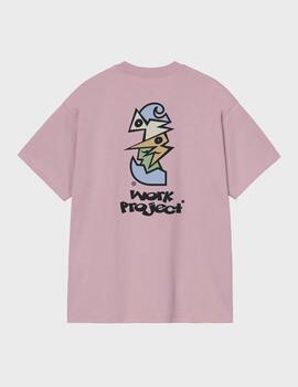 Camiseta Carhartt WIP S/S CubistT-Shirt Hortensia