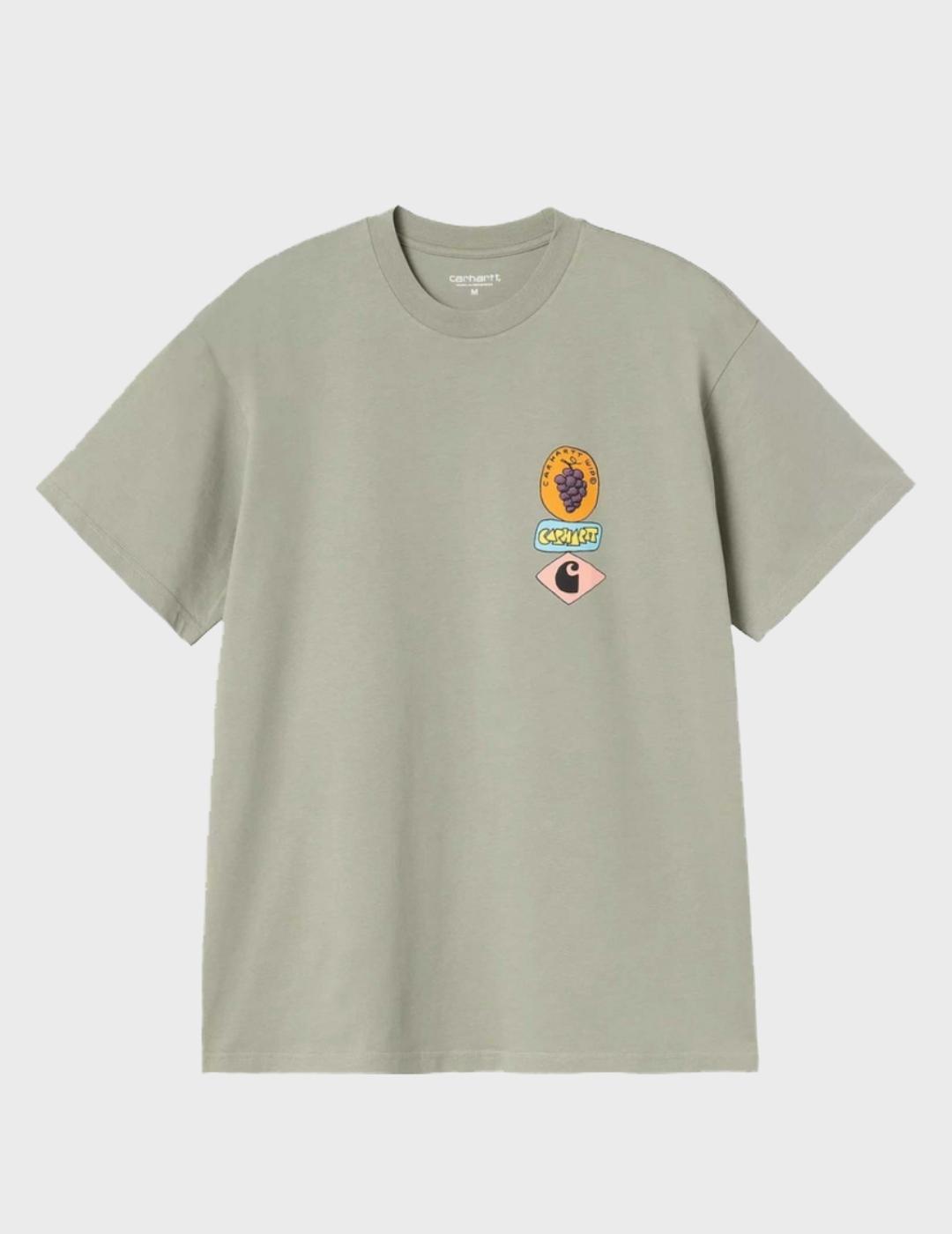 Camiseta Carhartt WIP S/S Stacked Grapes Shady Gre