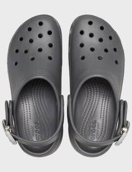 Zuecos Crocs Classic Plataform Buckle Clog Carbon