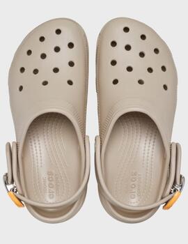 Zuecos Crocs Classic Plataform Buckle Clog Dulce