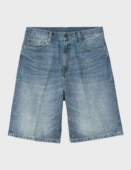 Pantalones Carhartt WIP Landon Short Blue Destroy