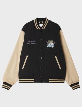 Bomber Obey Care Denim Varsity