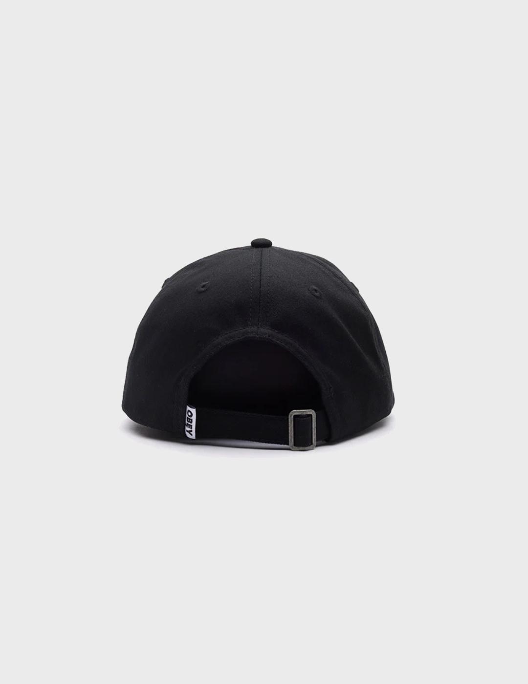 Bold label organic 6 panel str black