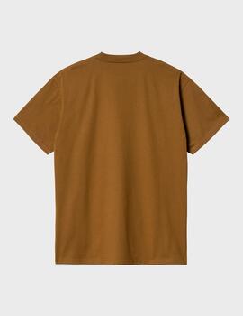 Camiseta Carhartt WIP S/S Pocket Heart DeepHBrown