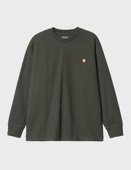 Camiseta Carhartt L/S American Script T-SHIRT