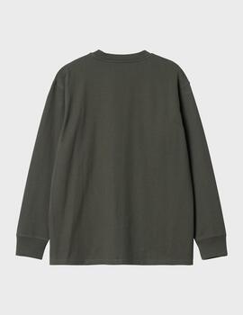 Camiseta Carhartt L/S American Script T-SHIRT