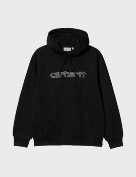 Sudadera Carhartt Wip Hooded Elzy Sweat Black/Wax