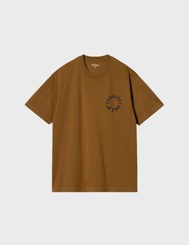 Camiseta Carhartt Wip S/S Work Varsity DeepHBrownB