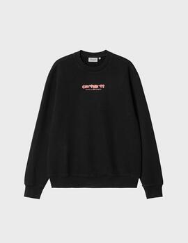 Sudadera Carhartt WIP Ink Bleed Sweat Black/Pink