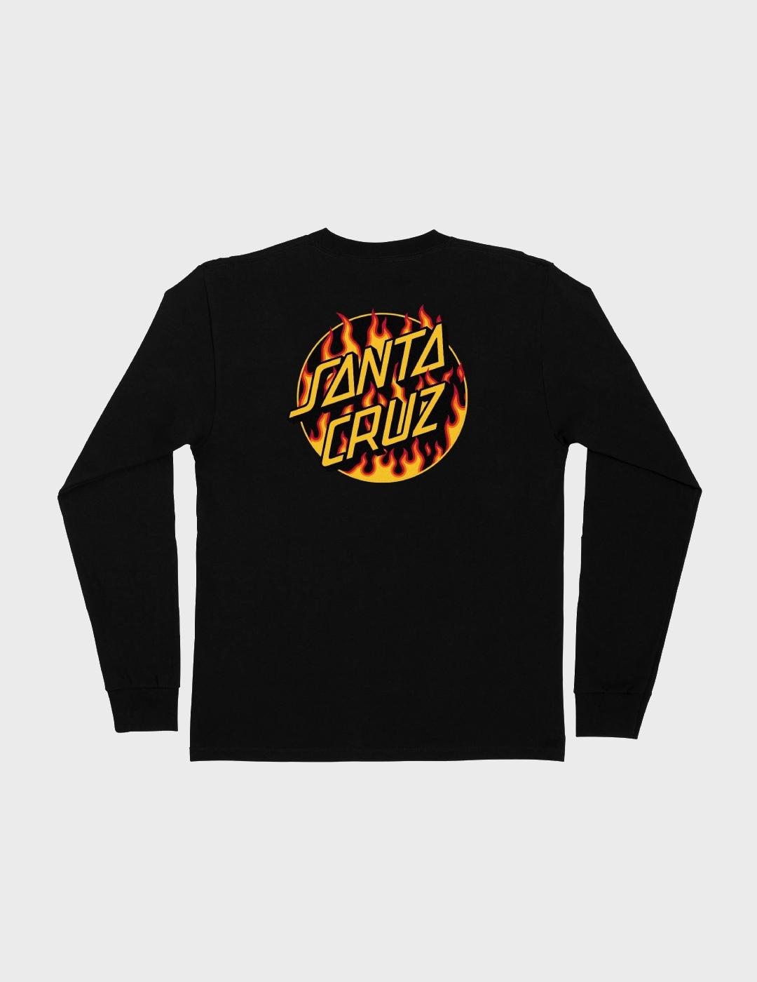 Camiseta Santa Cruz x Thrasher L/S Flame Dot