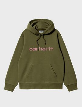 Sudadera Carhartt WIP Hooded Sweat Dundee/GlassyPk