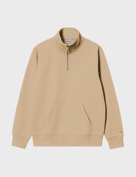 Sudadera Carhartt WIP Chase Neck Zip Sable/Gold